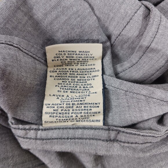 Boston Traders Men's XXL Short Sleeve Gray Button-down Shirt NEW - Picture 7 of 8